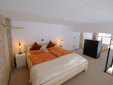 Schlafzimmer Empore Ferienwohnung Energietanke