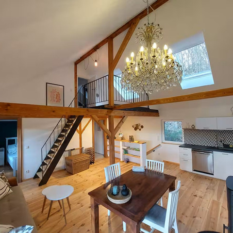 Scheune an der Pulvermuehle Wohnzimmer