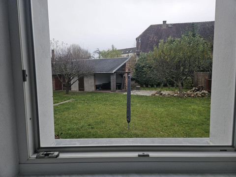 Garten vom Küchenfenster aus