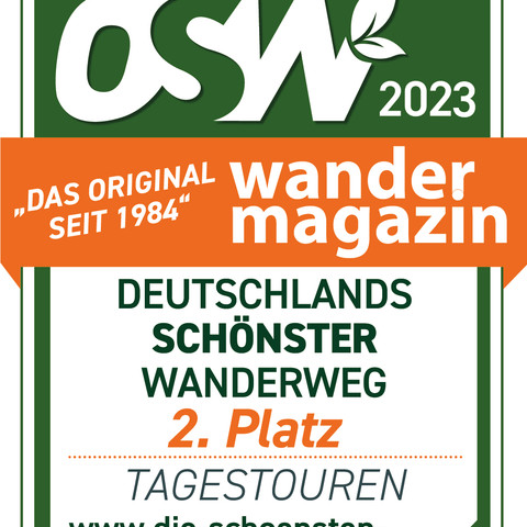 Deutschland Schönster Wanderweg 2. Platz