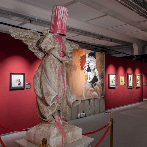 Mystery of Banksy Ausstellung mit Exponaten von BanksyExhibition with exhibits by Banksy
