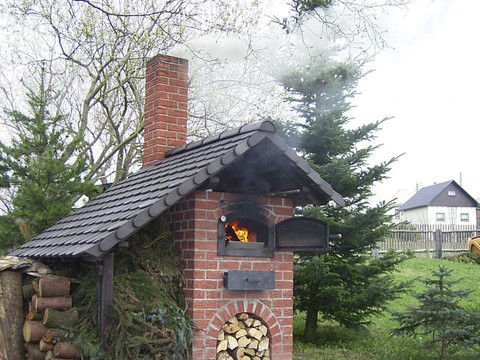 Backofen im Garten