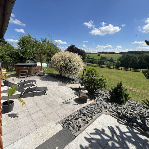 Ausblick Alpaka Cottage