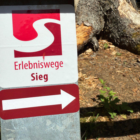 Wegemarkierung Erlebniswege Sieg