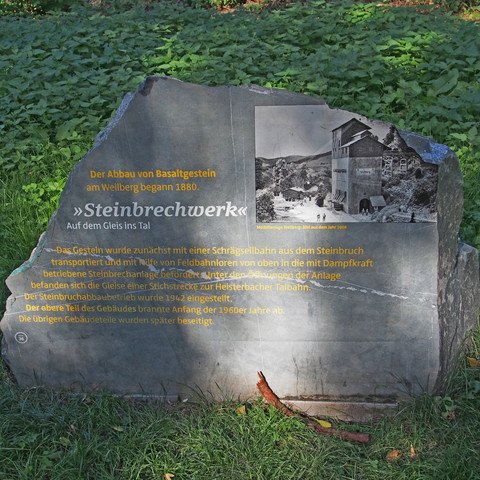 Brecheranlage-Infotafel