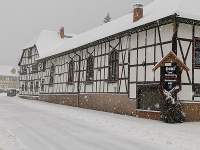 Hotel Zum Bürgergarten in Stolberg - Winteransicht