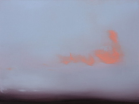 Rosa Wolke / 30x40cm/ Öl auf Lnwd./ 2025