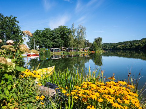Blick zur Koberbachtalsperre