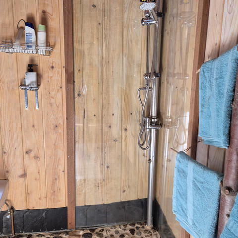 Dusche Zirkuswagen Sternenzelt