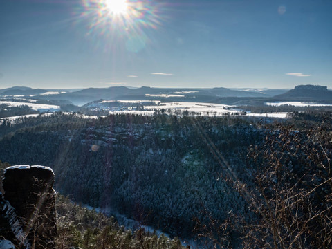 die Sächsische Schweiz im Winter