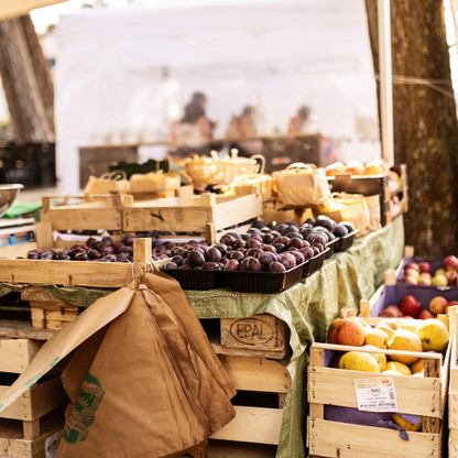 Obst beim Landmarkt in Malente