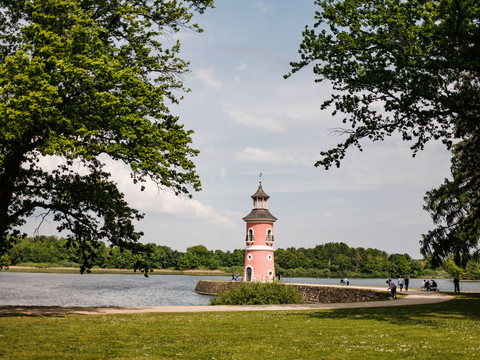 Leuchtturm am Großteich in Moritzburg