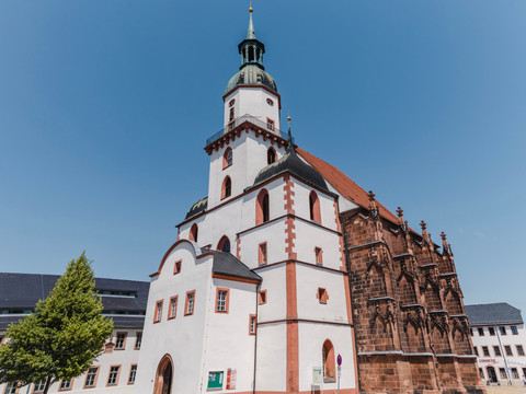 St. Kunigundenkirche Rochlitz - von Südwesten