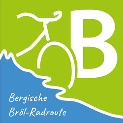 Markierungszeichen Bergische Bröl-Radroute