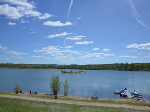 Kiessee in unmittelbarer Nähe
