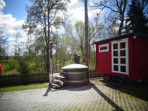 Sauna und Badefass