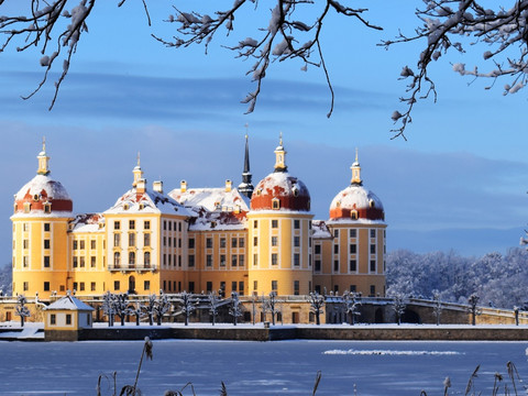 Schloss Moritzburg im Winter