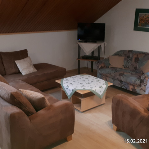 Ferienwohnung Gewaltig, Wohnzimmerbereich Ferienwohnung Gewaltig, Wohnzimmerbereich