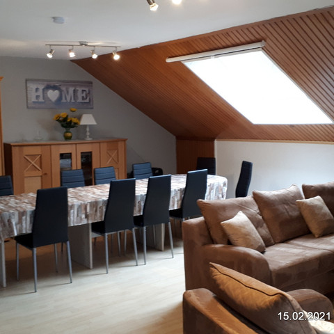 Ferienwohnung Gewaltig, Wohnzimmer Essbereich Ferienwohnung Gewaltig, Wohnzimmer Essbereich