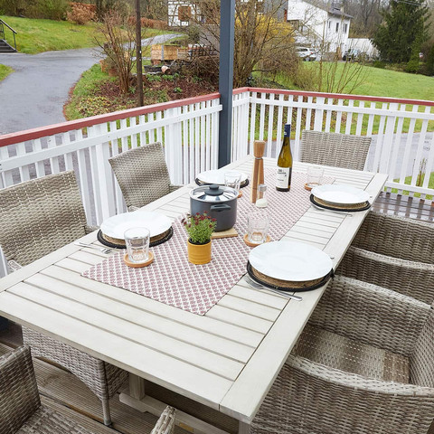 Ferienhaus Siegzauber: Terrasse Ferienhaus Siegzauber: Terrasse