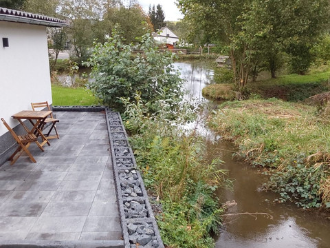 Ferienhaus am Mühlenteich, Terrasse Ferienhaus am Mühlenteich, Terrasse