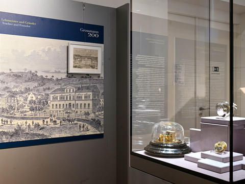 Historisches Foto der Deutschen Uhrmacherschule Glashütte