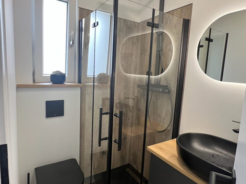 Ferienhaus Auszeit Windeck: Dusche Ferienhaus Auszeit Windeck: Dusche