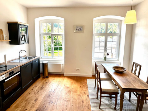 Ferienwohnung Alte Schule: Essplatz Ferienwohnung Alte Schule: Essplatz