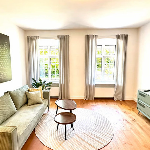 Ferienwohnung Alte Schule: Wohnzimmer Ferienwohnung Alte Schule: Wohnzimmer
