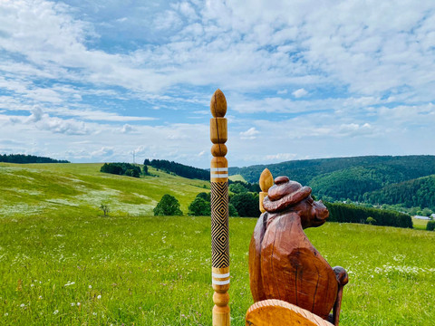 fantastischer Ausblick an der BLOCKLINE Dachenbank Berghotel Talblick