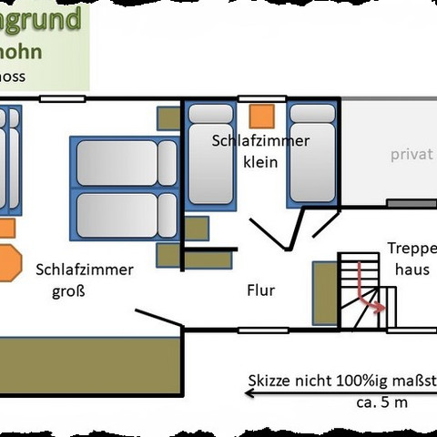 Ferienhaus Im Wiesengrund, Grundriss OG Ferienhaus Im Wiesengrund, Grundriss OG