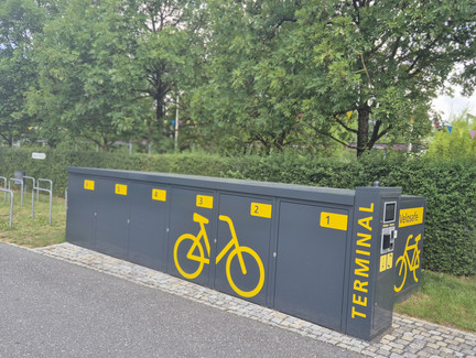 Fahrradboxen am Freizeitpark "Villeneuve sur Lot"