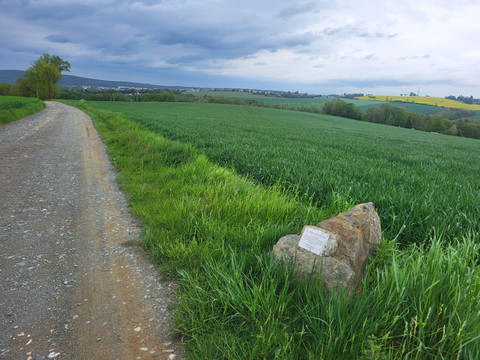 Schwedenstein mit Blick auf Greiz