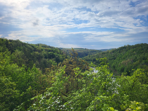 Ausblick von der Schönen Aussicht bei Greiz