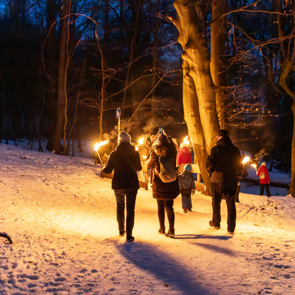 Malente-Fackelwanderung am Dieksee