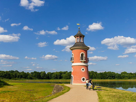Leuchtturm am Großteich in der Kulturlandschaft Moritzburg