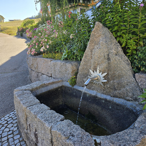 Wohnung in Obertal mit Wintergarten, Vor Haus Ansi