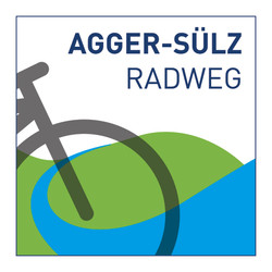 Markierungszeichen Agger-Suelz Radweg
