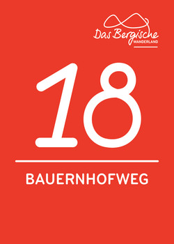 Markierungszeichen Bauernhofweg