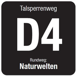 Markierungszeichen Talsperrenweg D4