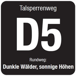 Markierungszeichen Talsperrenweg D5