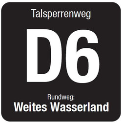 Markierungszeichen Talsperrenweg D6