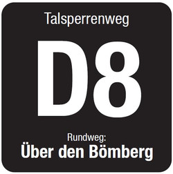 Markierungszeichen Talsperrenweg D8