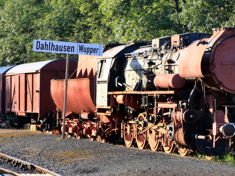 Bahnstrecke in Dahlerau an der Wupper