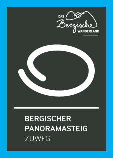 Markierungszeichen Zuweg Bergischer Panoramasteig