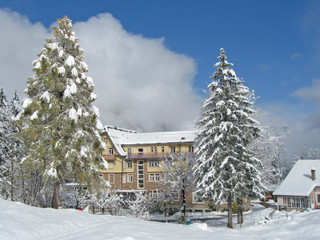 Hôtel Kurhaus Grimmialp en hiver