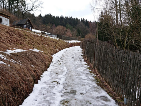 Aufstieg aus Sebnitz heraus