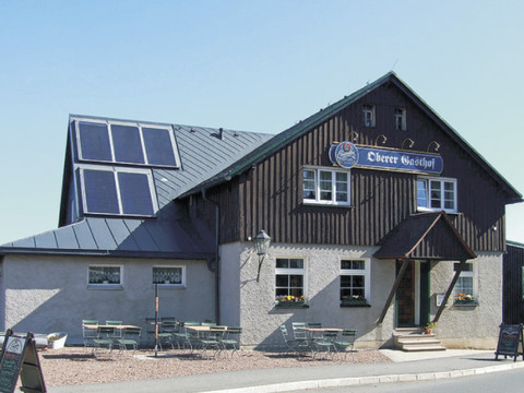 Außenansicht der Gaststätte Oberer Gasthof Schellerhau