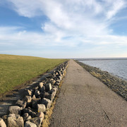Radweg am Deich zwischen Morsum und Keitum