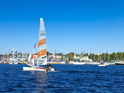 Segeln auf dem Cospudener See